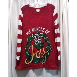 Ingrid & Isabel Maternity Size XL‎ Holiday Graphic Bundle of Joy Sweater